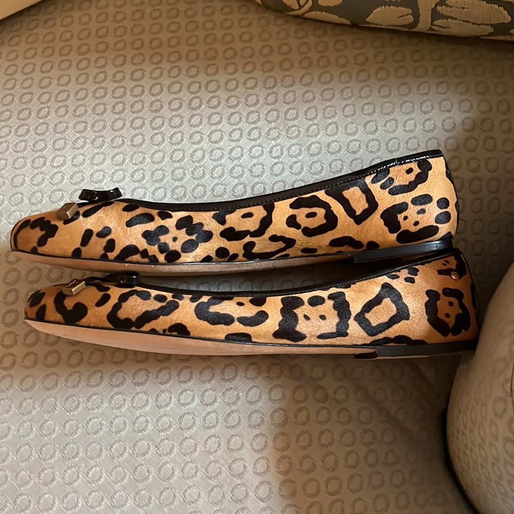 COACH Adorable Ocelot Print Haircalf Ballet Flats - Picture 4 of 12